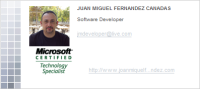 Microsoft Certified Technology Specialist Juan Miguel Fernandez Cañadas